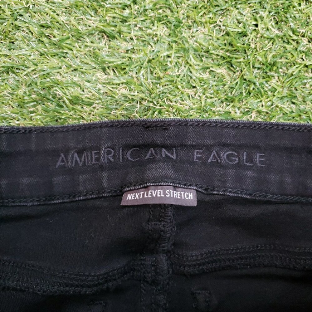 American Eagle Jegging Next Level Stretch Womens Size 4 Black 4756 - Picture 4 of 10
